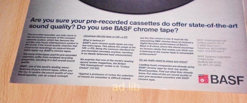 BASF, SCOTCH, AMPEX, 3 STORA TIDNINGSANNONSER 1983