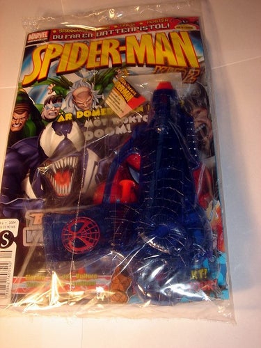 SPIDERMAN I ORIGINAL PLAST med leksak 2009 nr 6 PISTOL