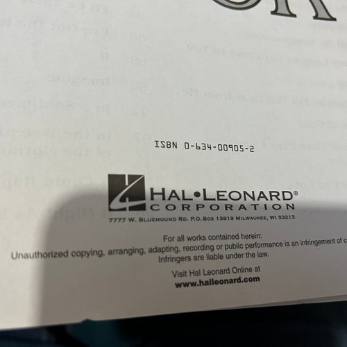 The easy fake book over 100 songs in the key of "C", Very Good plus