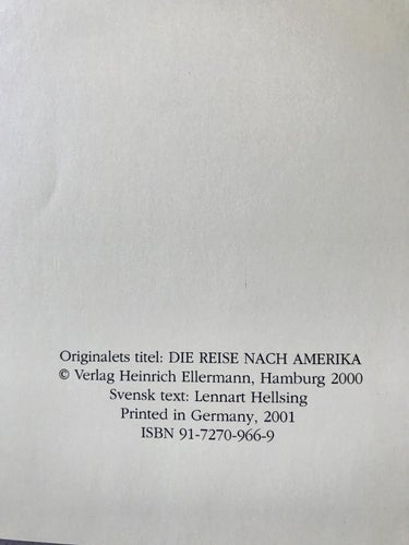 RESAN TILL AMERIKA Robert Philip Waechter 2001