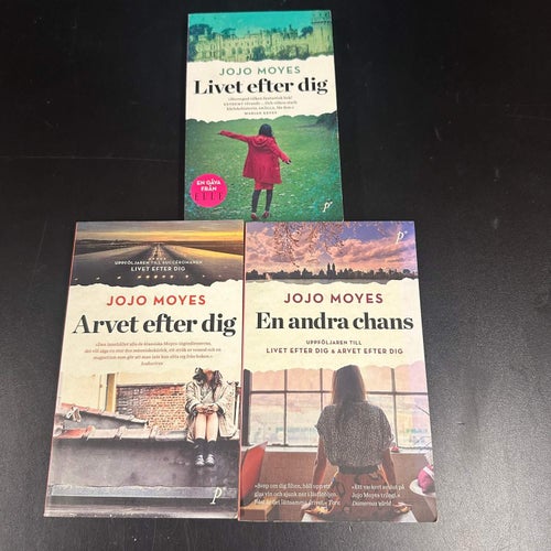 3 böcker av Jojo Moyes - Livet efter dig, Arvet efter dig, En andra chans