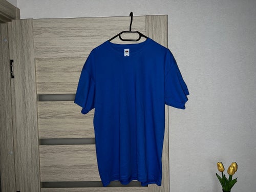 5 st. FRUIT OF THE LOOM Herr Original T-shirt, Kungsblå, L (5-pack) Ny