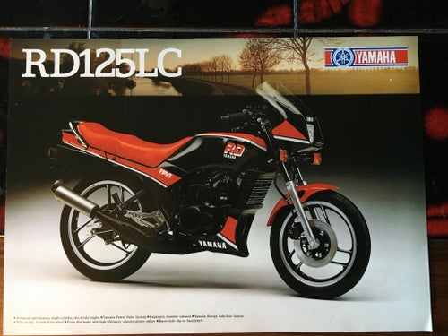 Yamaha RD125LC 1985 RD125 LC Broschyr