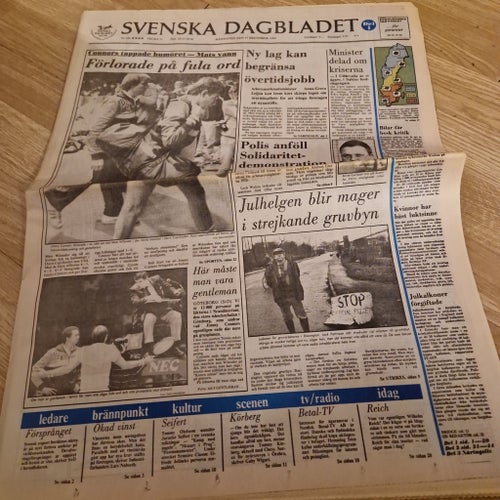 Svenska Dagbladet 17 December 1984