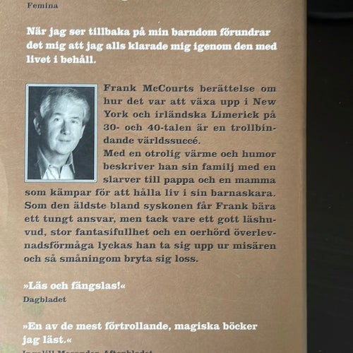 Ängeln på sjunde trappsteget av Frank McCourt, 1999 Pocketbok