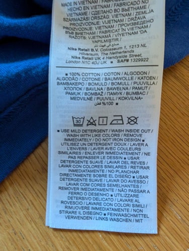 Nike blå t-shirt, storlek L
