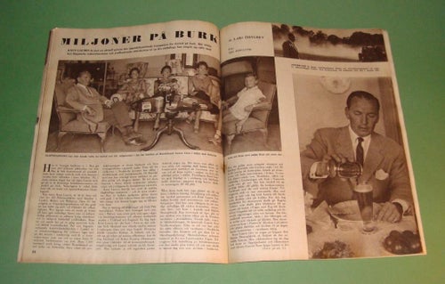 Vecko-Journalen nr 35 1955. Rysk badnymf på framsidan.
