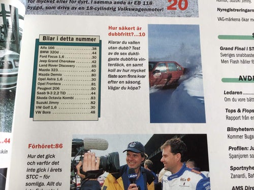 Auto motor & sport Nr 11 1998 Alfa 166,BMW 320,JEEP,SAAB,Suzuki Jimmy,VW BORA