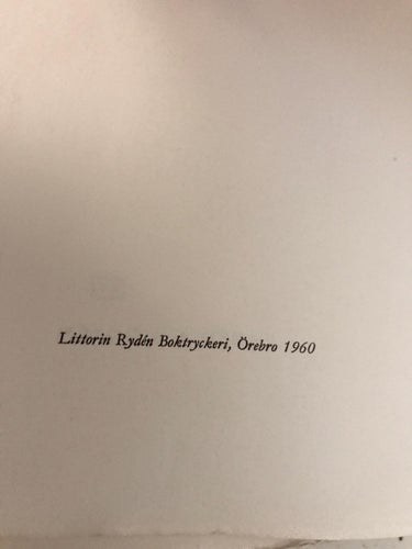 ETT MÄNSKLIGARE SAMHÄLLE Inga Thorsson 1960