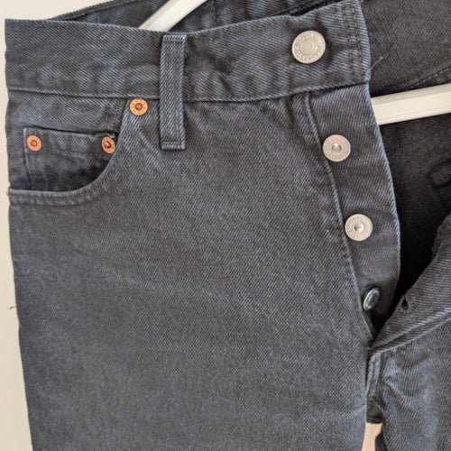 Vintage Levi's 517 svart jeans, stl W28 L30