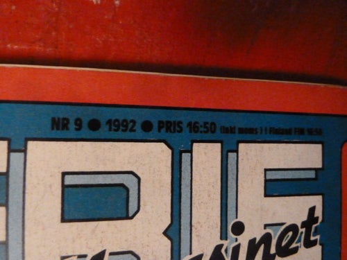SERIE MAGASINET, NR 9-1992, TIDNING