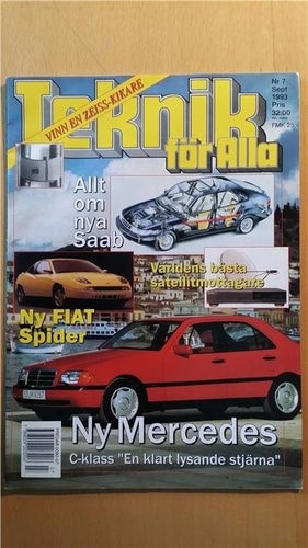 Teknik för alla 7 1993: Mercedes C-klass, Saab 900, Mondeo, Porsche Speedster