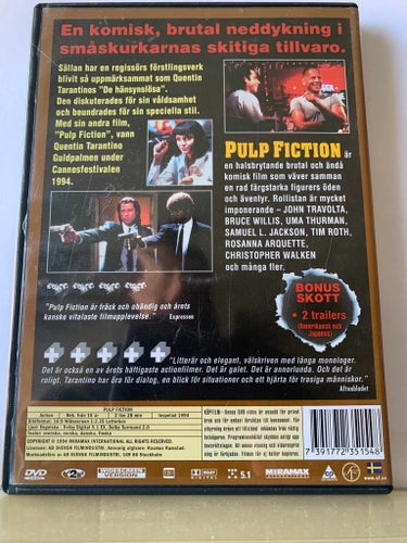 Pulp fiction, dvd