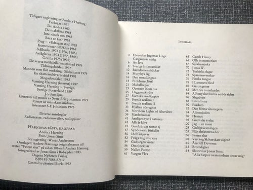 HARNINGS BÄSTA DROPPAR Anderz Harning 1983