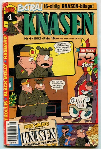 Knasen 1992 nr 4 Hagbard, Arken, Rödöga, Fröbergs, Trollkarl