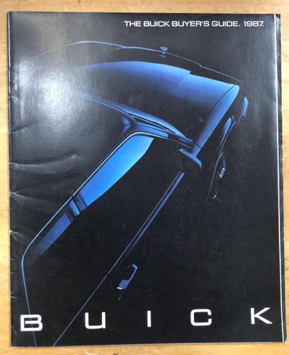 Försäljningsbroschyr Buick 1987