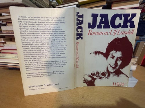 Jack av Ulf Lundell, Tryckt 1976, bok, Very Fine plus