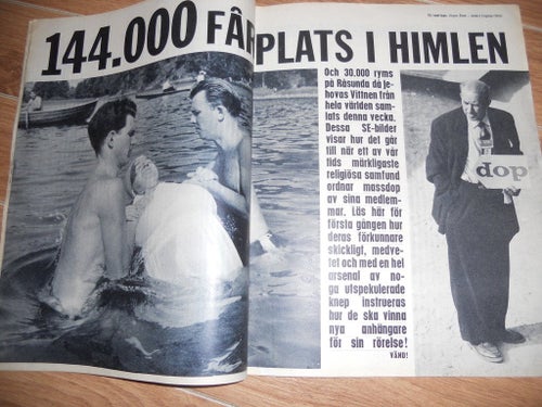 Se nr29 1963 Jehovas Vittnen, boxning Floyd Patterson om Sonny Liston,Stavhopp