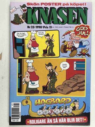 Knasen - 1990:25 Oläst! Med poster