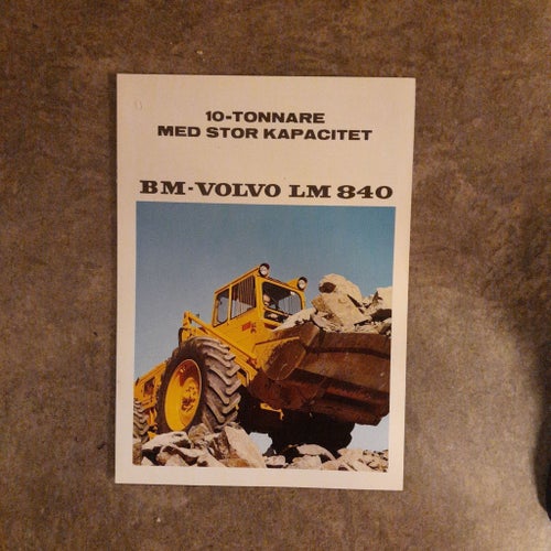 Broschyr BM-Volvo Lastmaskin LM 840
