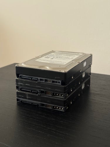 SATA 3,5” hårddiskar (3st)