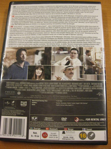 KILL THE MESSENGER - JEREMY RENNER - DVD 2015