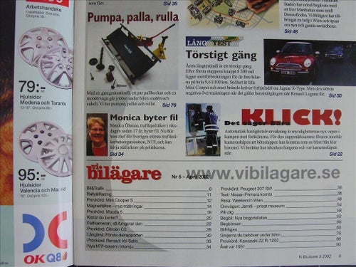 Vi bilägare 2002/5.Mini Cooper S.Mazda 6.Vel Satis.Kawasaki.Henry J.Jaguar.Saab