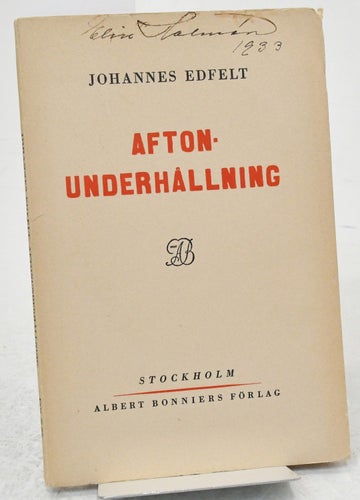 Aftonunderhållning : dikter / av Johannes Edfelt.