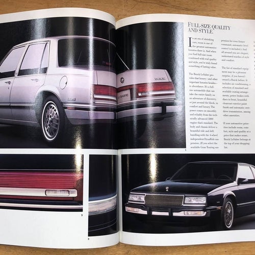Försäljningsbroschyr Buick 1990