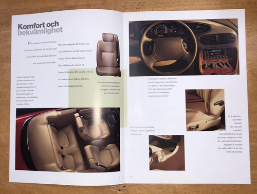 Utrustning och teknisk data Chrysler Stratus och Stratus Cabriolet
