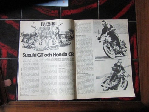 Suzuki GT125 Honda CB125 1974 test reportage