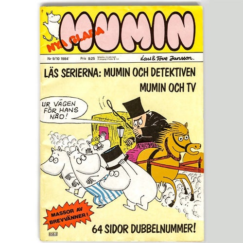 Mumin dubbelnummer 9/10 1984 Lars och Tove Jansson i skick VF Atlantic Förlag