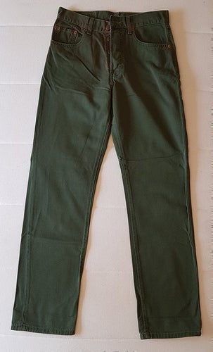 Levi's 551, gröna jeans, storlek W30 L32. Jeans från 90 talet.