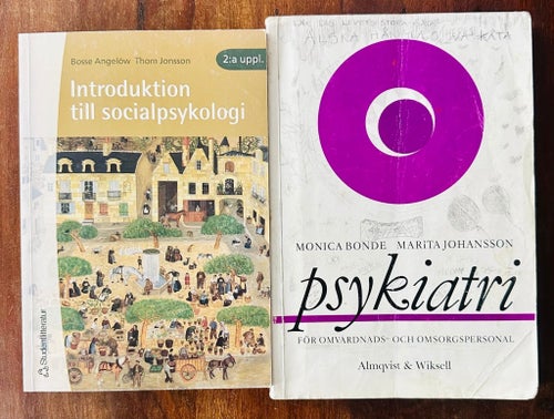 PSYKOLOGI BÖCKER Socialpsykologi Vård & Omsorg Psykiatri diagnoser Monica Bonde