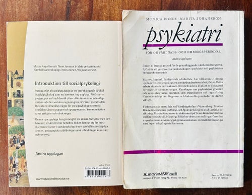 PSYKOLOGI BÖCKER Socialpsykologi Vård & Omsorg Psykiatri diagnoser Monica Bonde