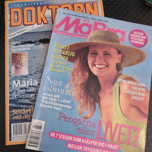 Tidskriften Doktorn Nr 4 Nov 2005 och MåBra Nr 6 Juni 1996