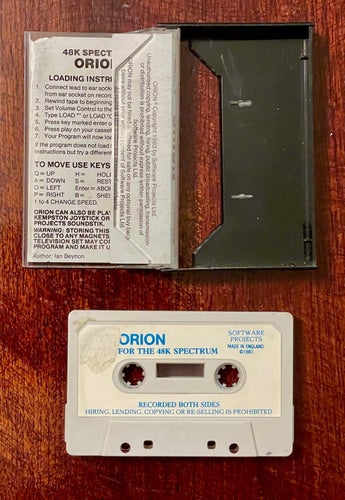 FRI FRAKT!! Sinclair ZX Spectrum Spel - Orion - Kassett - LÄS ANNONS!