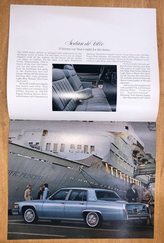 Försäljningsbroschyr Cadillac 1978