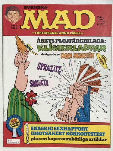 MAD - 1985:7 FN-VF med plojfärgbilaga