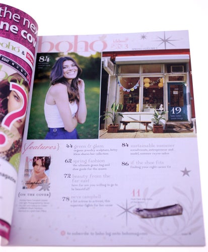 BOHO magazine-English issue-No.3-Volume 2-Spring 2009-Neve Campbell-Weight 274g