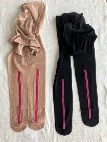 5 par strumpbyxor - Beige och Svart - Storlek large