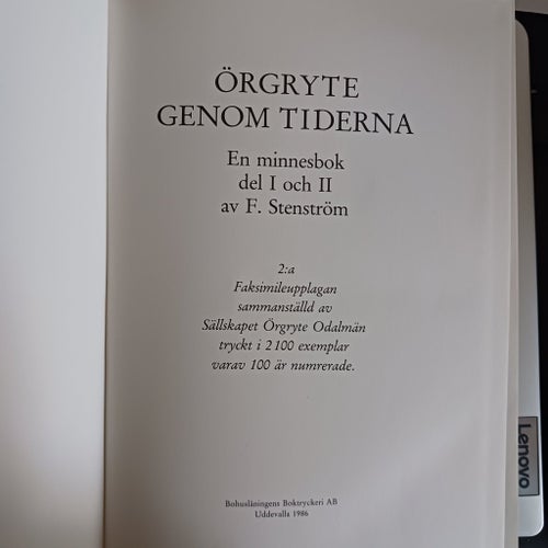 Örgryte genom tiderna av F. Stenström