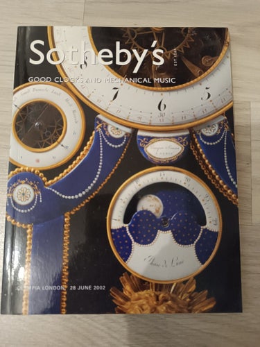 Sotheby's Good Clocks and Mechanical Music 2002