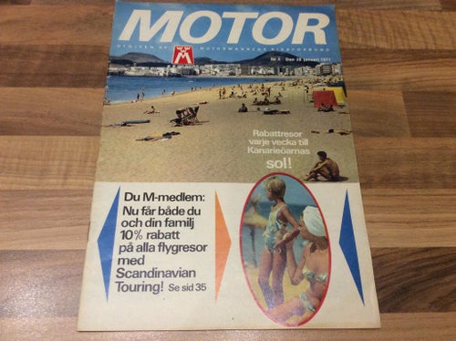 Motor nr 4 1971 ski doo reklam,Ford Taunus 17 M ,Algeriet ,Bil emblem