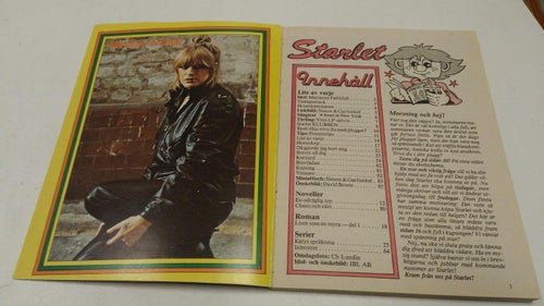 Starlet 1982 nr 33 bilder David Bowie, Paul Simon, Art Garfunkel, Marianne Faith