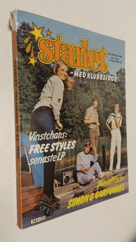 Starlet 1982 nr 33 bilder David Bowie, Paul Simon, Art Garfunkel, Marianne Faith
