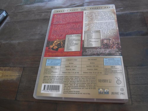 DVD 2 filmer He will rock you och the patriot