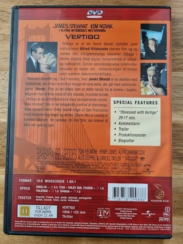 ALFRED HITCHCOCK - VERTIGO ( SVENSKT TEXT )