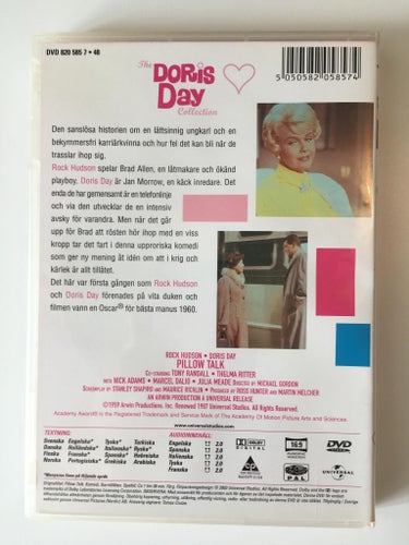 Jag hatar dig, älskling/Pillow talk (Rock Hudson, Doris Day, 1959) 1st beg. DVD