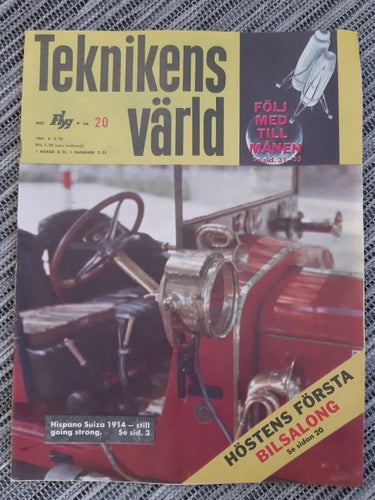 Teknikens Värld nr 20 1961: Renault Gordini, DKW 750/AU 1000, Volvo Amazon B18